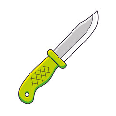 Outdoor knife isolated