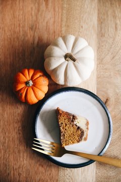 pumpkin coffee cake bread dessert