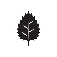 Fototapeta na wymiar flat black glyph leaf icon. Logo element illustration.leaf design. vector eps 10 . leaf concept. Can be used in web and mobile .