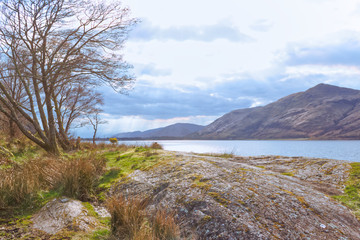 Landscape in the mountains Fort William Scotland Highlands