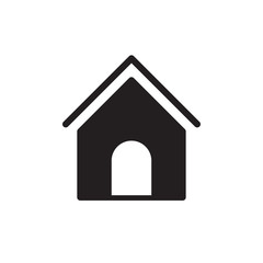 flat black glyph home icon. Logo element illustration. home design. vector eps 10 . home concept. Can be used in web and mobile .