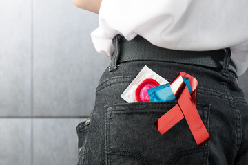 Hiv Aids ribbon awareness