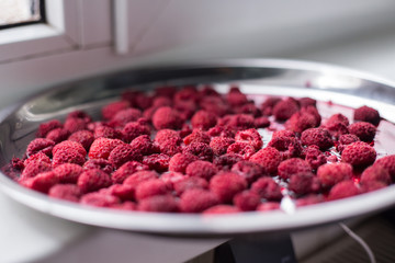 Dried raspberries