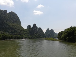 Fototapeta na wymiar Li river cruise, Guilin, China