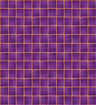 Seamless Vintage Scandinavian Style Handmade Hand Drawn Patchwork pattern illustration. Purple, violet, yellow. Greeting card, banner, background, wallpaper, gift wrapping.