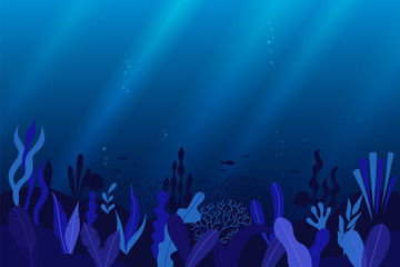 Ocean, sea underwater background
