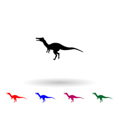 Baryonyx multi color icon. Simple glyph, flat vector of dinosaur icons for ui and ux, website or mobile application