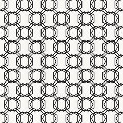 Naklejka premium Pattern geometry of octagon and hexagon background. Pattern is on swatch panel.
