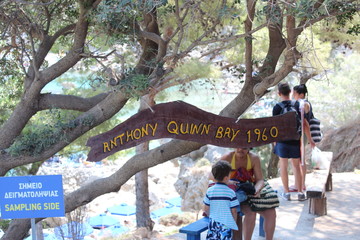 Fototapeta na wymiar Anthony Quinn Bay, Rhodes