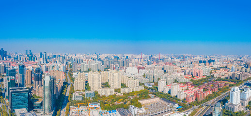 City Skyline of Pudong New Area, Shanghai, China