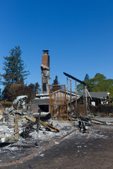 Fototapeta premium Fire Damage