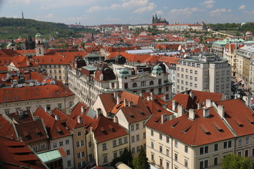 Fototapeta na wymiar チェコ　プラハ歴史地区市街の景色