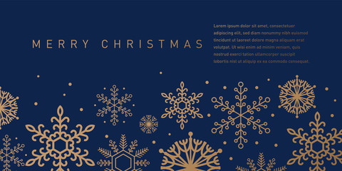 Fototapeta premium Christmas Greeting Illustration Design Template