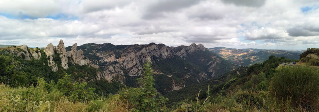 Mountain range, Dolomiti Lucane, Basilicata, Italy