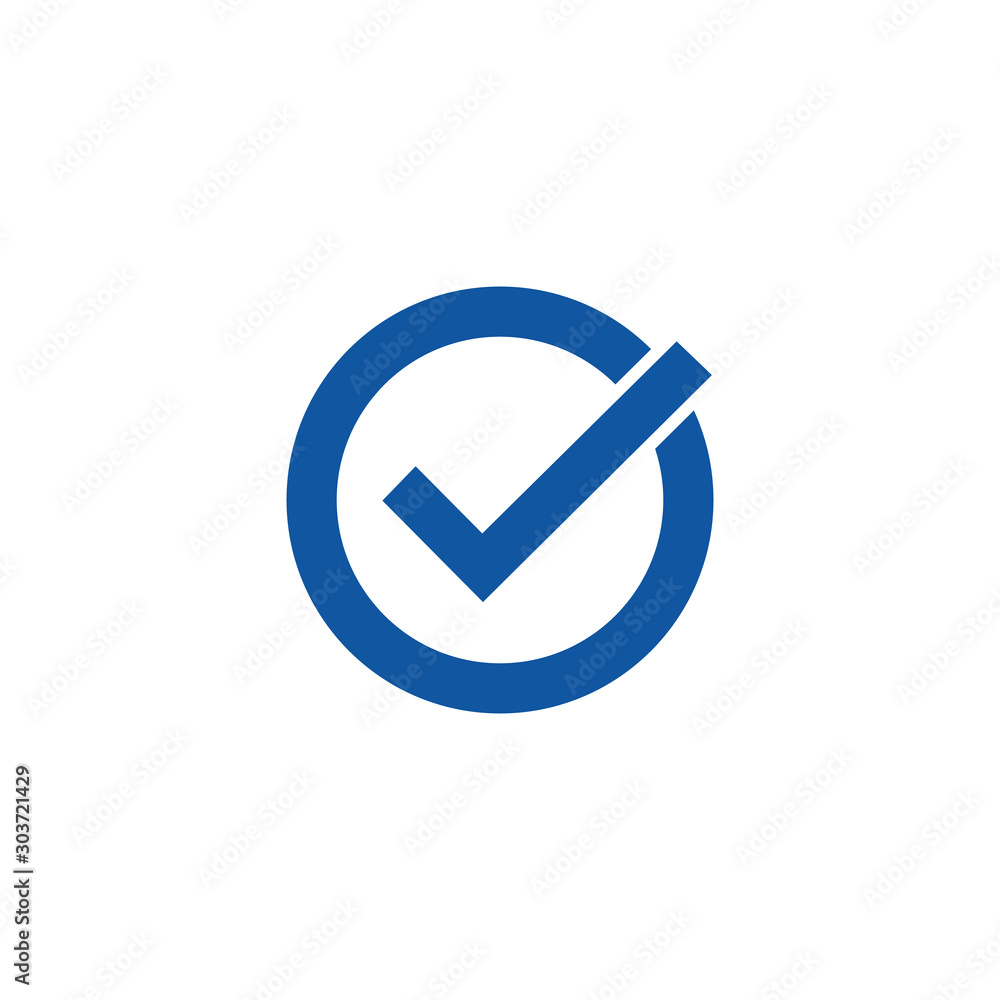 Poster check mark icon vector design symbol