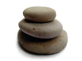 Fototapeta na wymiar pile of stones isolated on white background. zen stone for spa background. three zen stones isolated on white background.