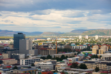 Fototapeta na wymiar Cityscape of Reykjavik, Iceland