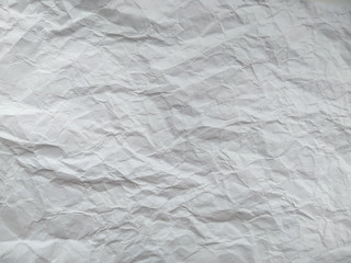 Crumpled paper ball isolated on white background. Crumpled paper texture. White crumpled paper...