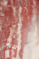 Verwaschene rötliche Steinwand, Detail