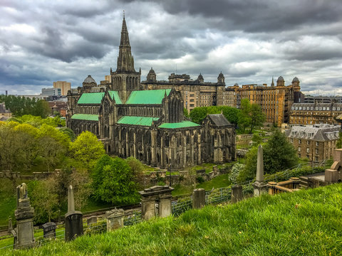 Saint Mungo's Cathedral and Glasgow Necropolis, Glasgow, Scotland, United Kingdom