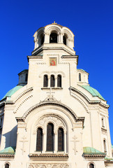 Fototapeta na wymiar ブルガリア　アレクサンドル・ネフスキー大聖堂の鐘楼