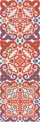 Ethnic ceramic tiles in mexican talavera.