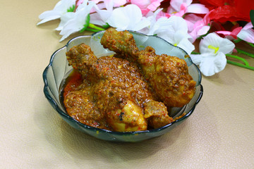 Homemade Indonesian Traditional Chicken Sauce With Chili