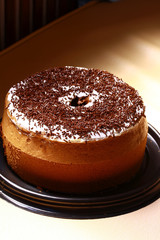 Homemade Delicious Traditional Cake With Chocolate Rice