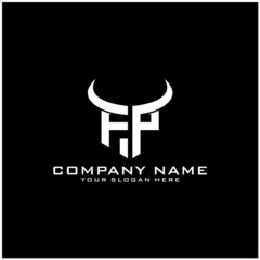Letter FP logo icon design template elements