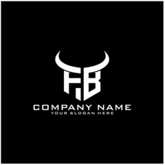 Letter FB logo icon design template elements