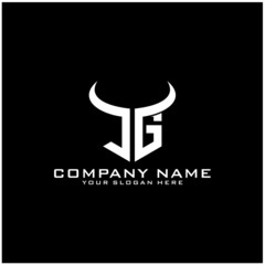 Letter JG logo icon design template elements