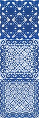 Decorative color ceramic azulejo tiles.