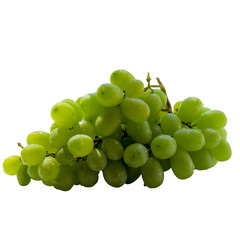Grapes isolated on  white background.