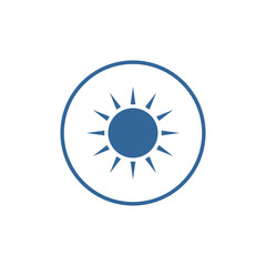 sun icon vector design symbol