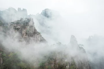 Washable wall murals Huangshan China Huangshan Scenic Area Landscape