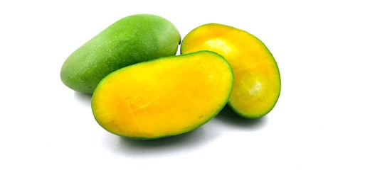 Fresh green mangoes