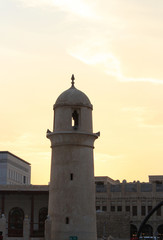 カタール　ドーハのスーク・ワキーフの塔