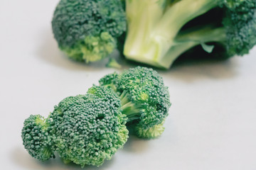 Fresh Broccoli on White background