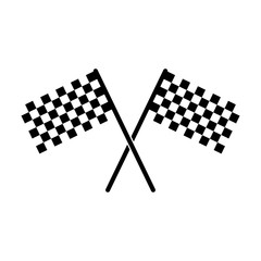 start flag - racing flag icon vector design template