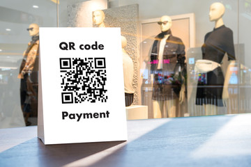 Payment QR code for Moblie ,Qr code payment, E wallet , digital pay without money cashless technology to pay