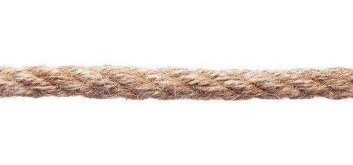 Clean rope on white background