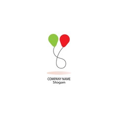 Obraz na płótnie Canvas Balloon logo vector template icon illustration