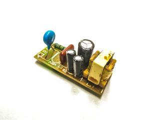 A picture of electric circuit board