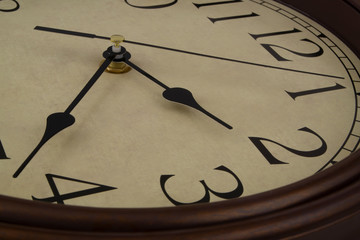 Old round vintage clock 