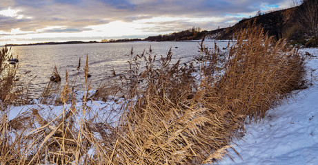 Fototapeta premium Winter im Ostseebad Göhren auf Rügen