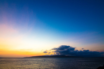 Obraz na płótnie Canvas sunrise over the sea - East Java, Indonesia