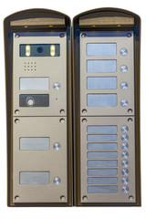 modern code device to limit the entrance to  premises   isolated on white background