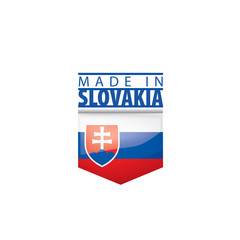 Slovakia flag, vector illustration on a white background