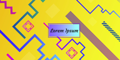 Set of covers design templates with vibrant gradient background. Modern trendy poster with geometric shapes