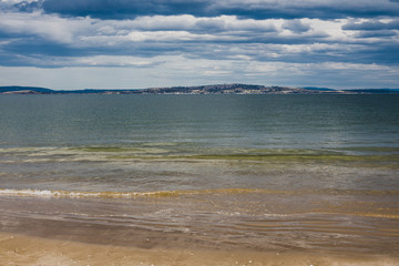 pristine natural beach in Tasmania, Australia with no people